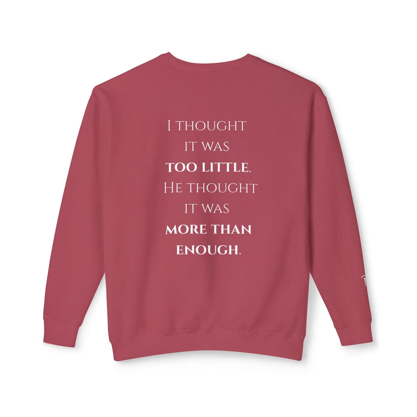 More Than Enough - Unisex crewneck sweatshirt