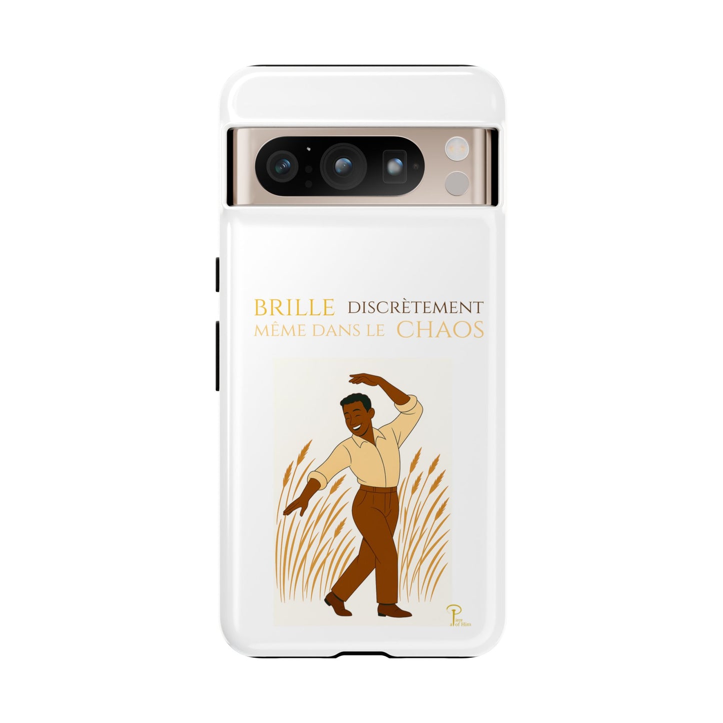 Brille discrètement with Image - Chic Phone Case white