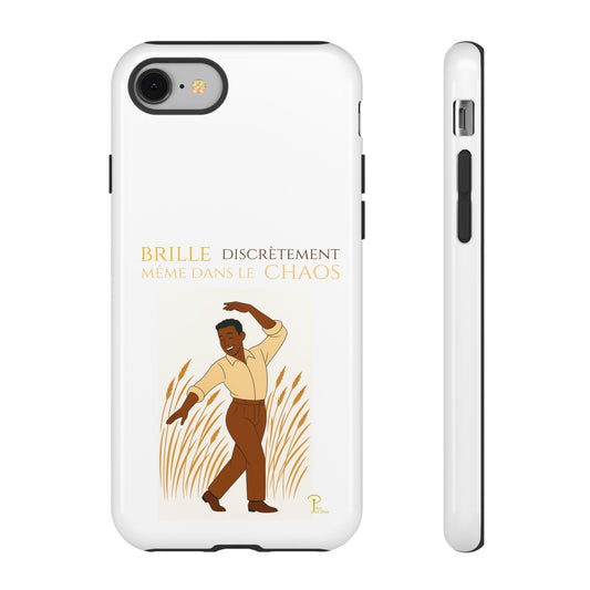 Brille discrètement with Image - Chic Phone Case white