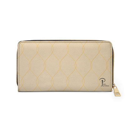 a Piece of Him - Chic zipper wallet beige