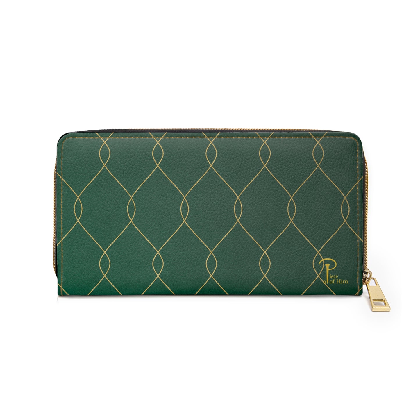 a Piece of Him - Chic zipper wallet emerald green