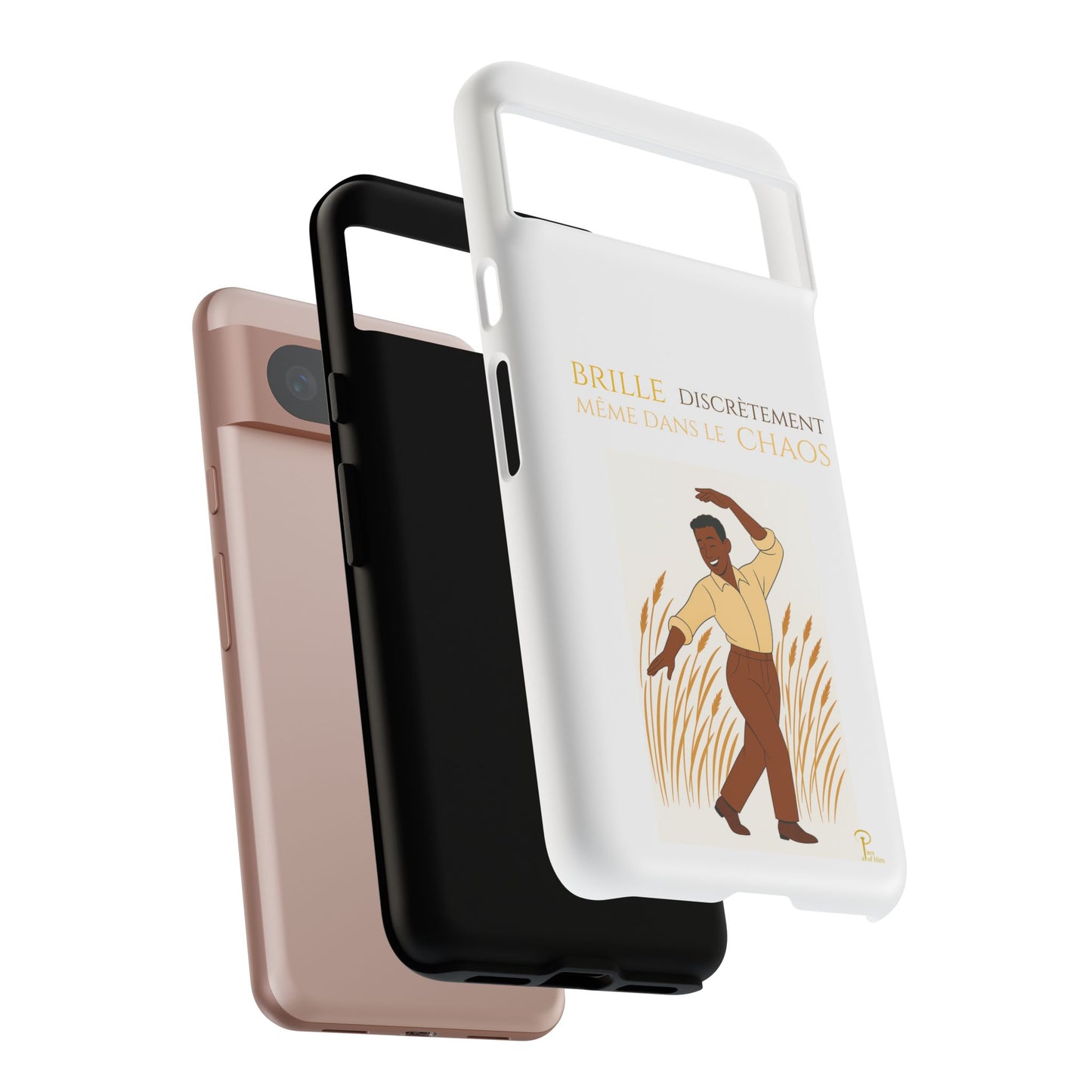 Brille discrètement with Image - Chic Phone Case white