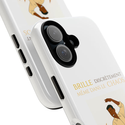 Brille discrètement with Image - Chic Phone Case white