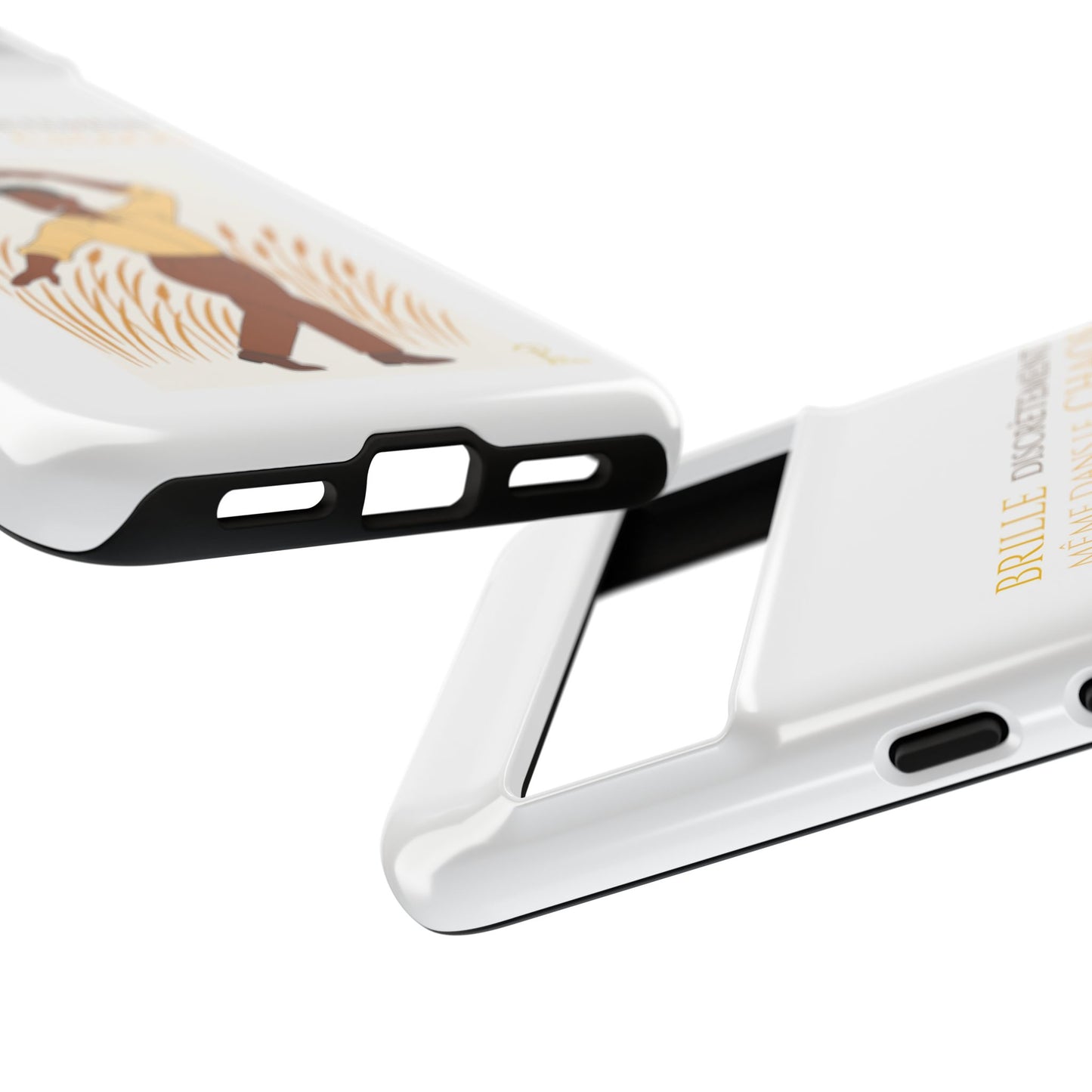 Brille discrètement with Image - Chic Phone Case white