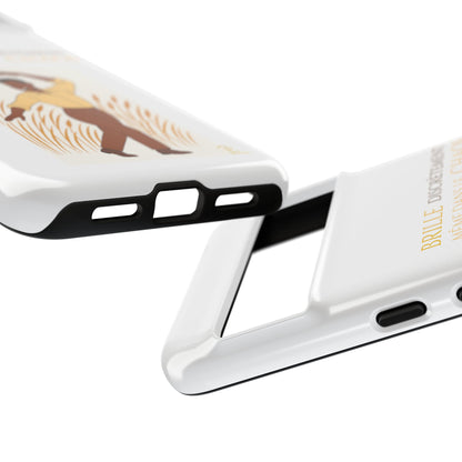 Brille discrètement with Image - Chic Phone Case white