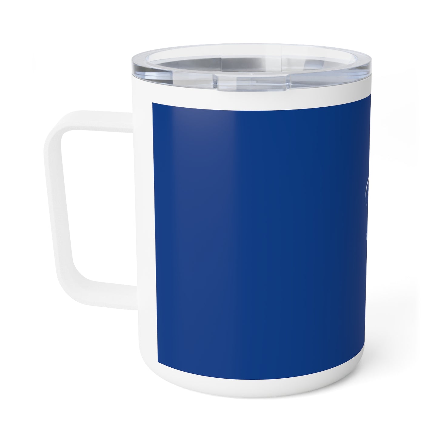 Insulated Coffee Mug with our logo - blue