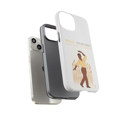 Brille discrètement with Image - Chic Phone Case white