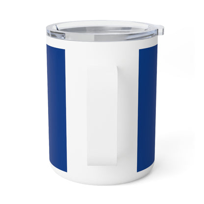 Insulated Coffee Mug with our logo - blue