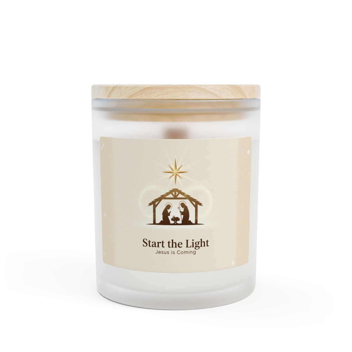 Start the Light - Frosted Glass Candle