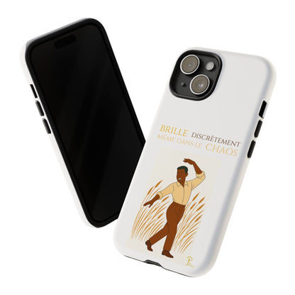 Brille discrètement with Image - Chic Phone Case white