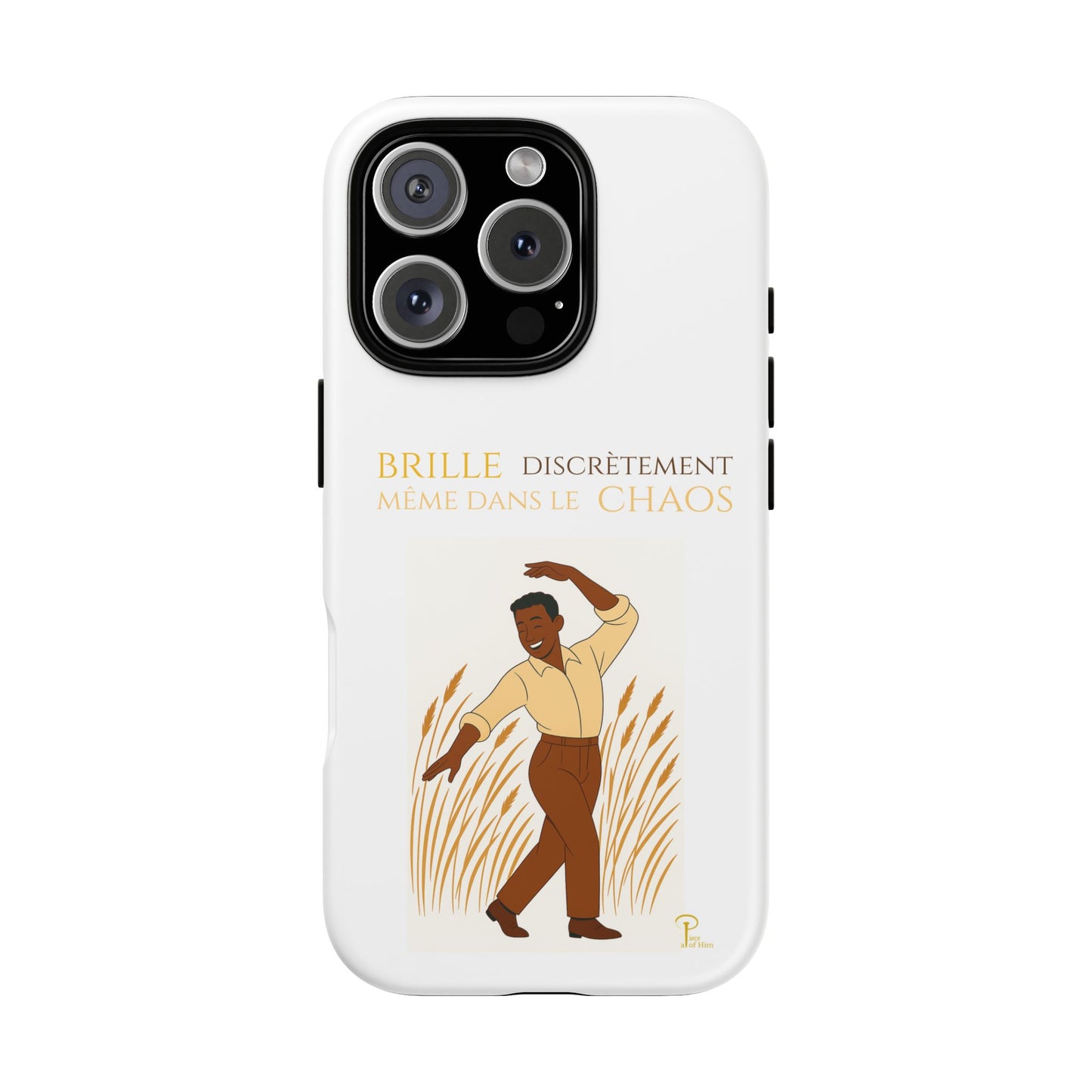 Brille discrètement with Image - Chic Phone Case white