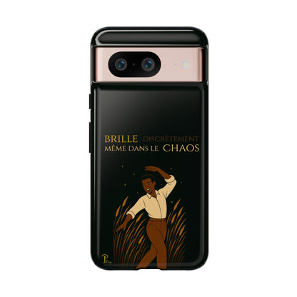 Brille discrètement - Chic Phone Case with a man dancing - black