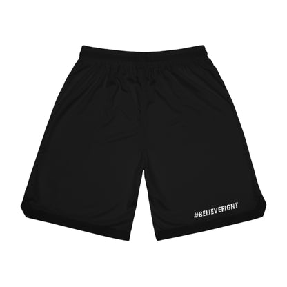 #BELIEVEFIGHT - Black basketball shorts