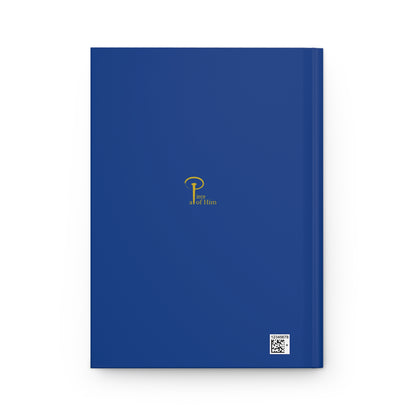 Regarde avec douceur - Elegant Hardcover Journal - blue