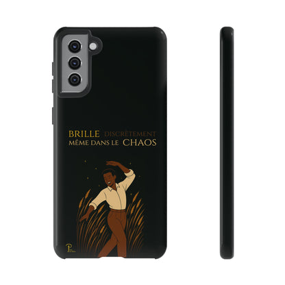 Brille discrètement - Chic Phone Case with a man dancing - black