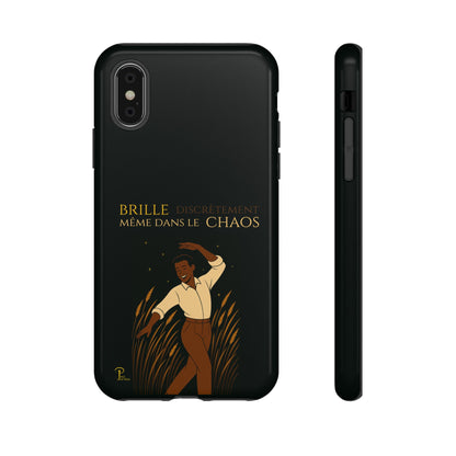 Brille discrètement - Chic Phone Case with a man dancing - black