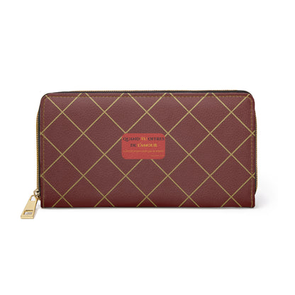 Quand tu offres  de l’amour-Chic Zipper Wallet - burgundy