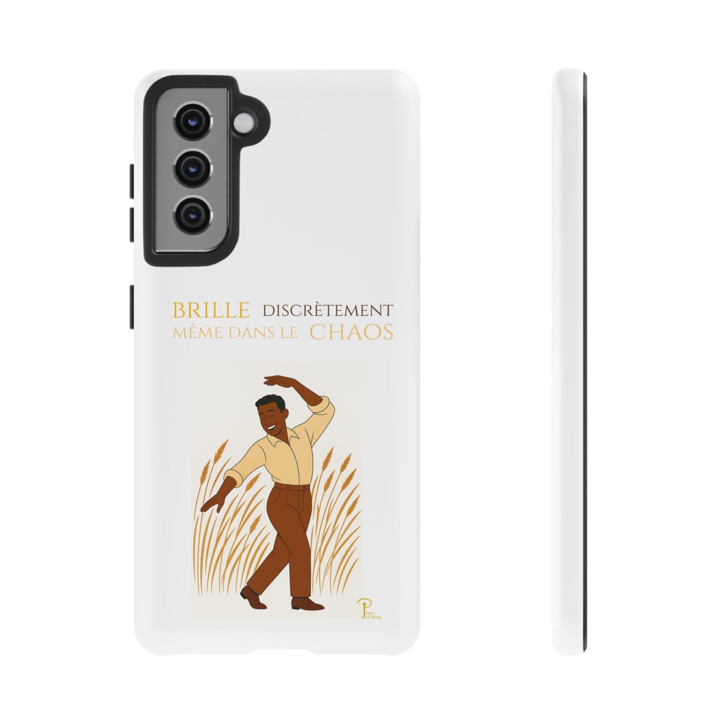 Brille discrètement with Image - Chic Phone Case white
