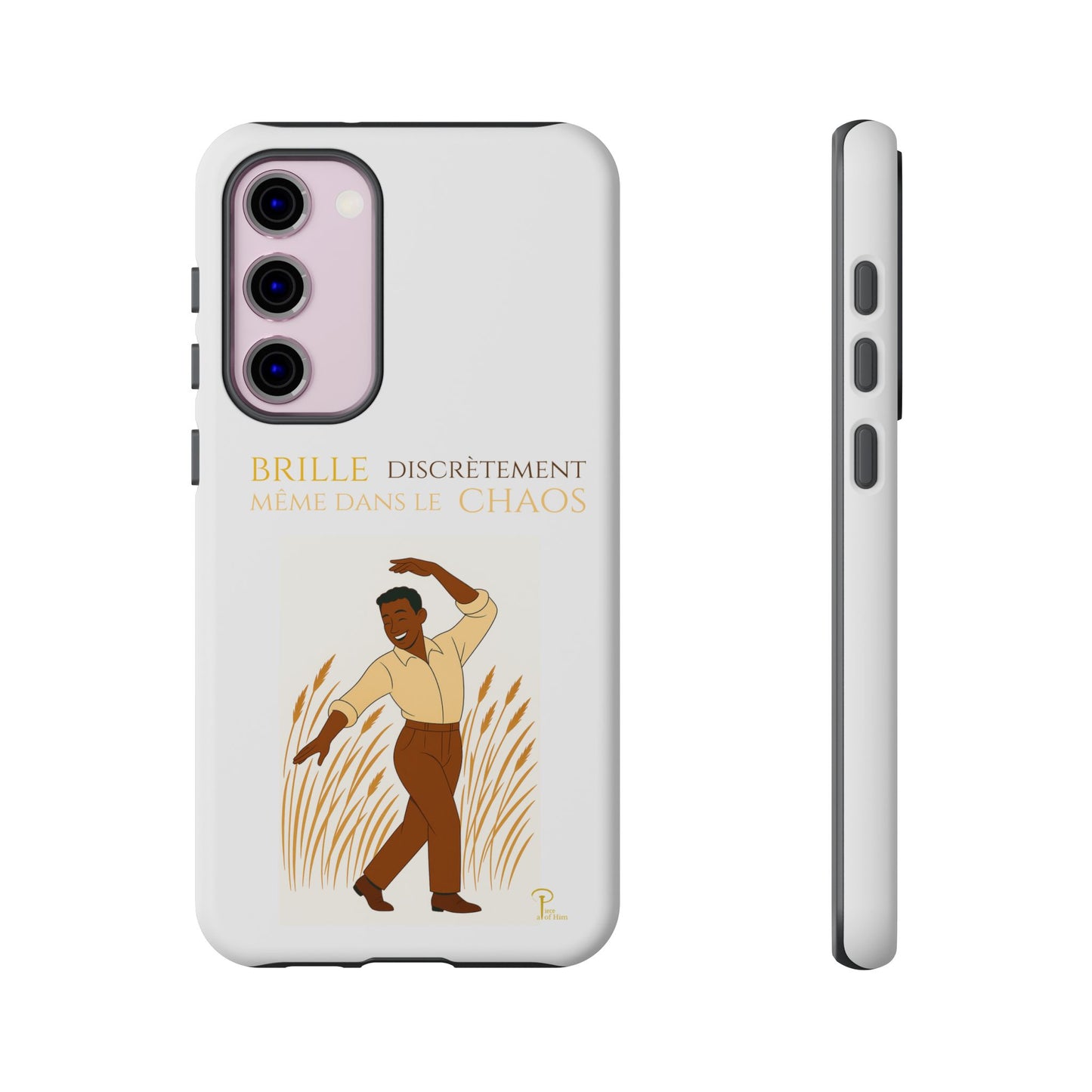 Brille discrètement with Image - Chic Phone Case white