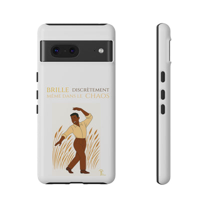 Brille discrètement with Image - Chic Phone Case white
