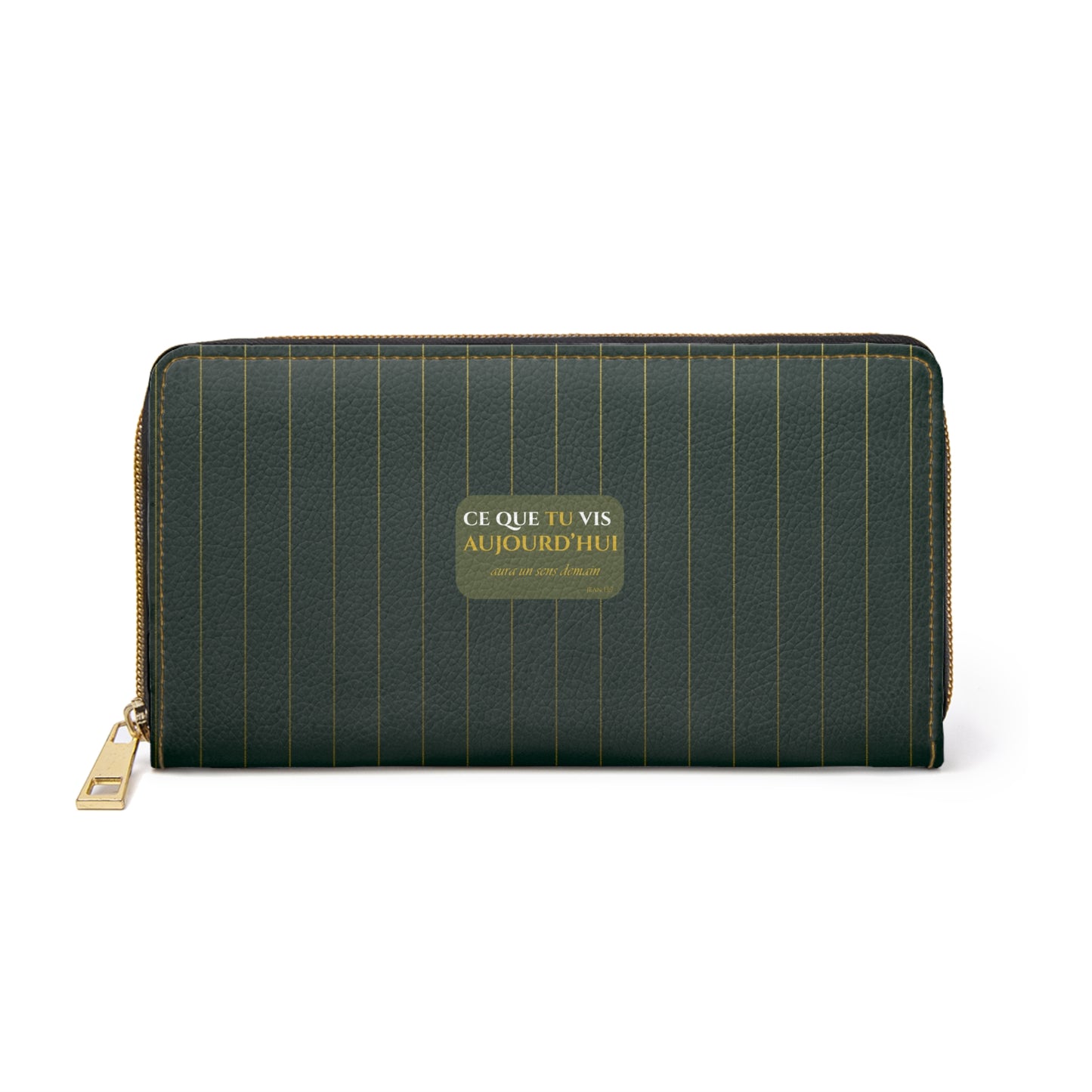 Ce que tu vis aujourd'hui - Chic Zipper Wallet -emerald green