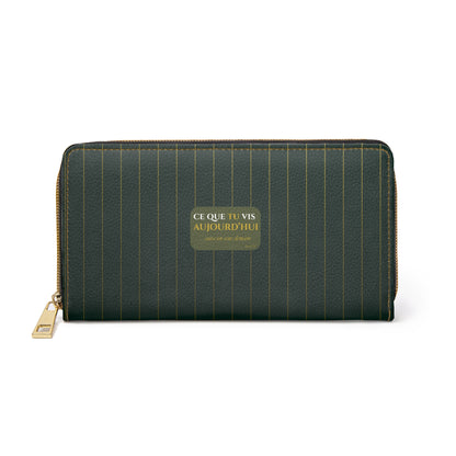 Ce que tu vis aujourd'hui - Chic Zipper Wallet -emerald green