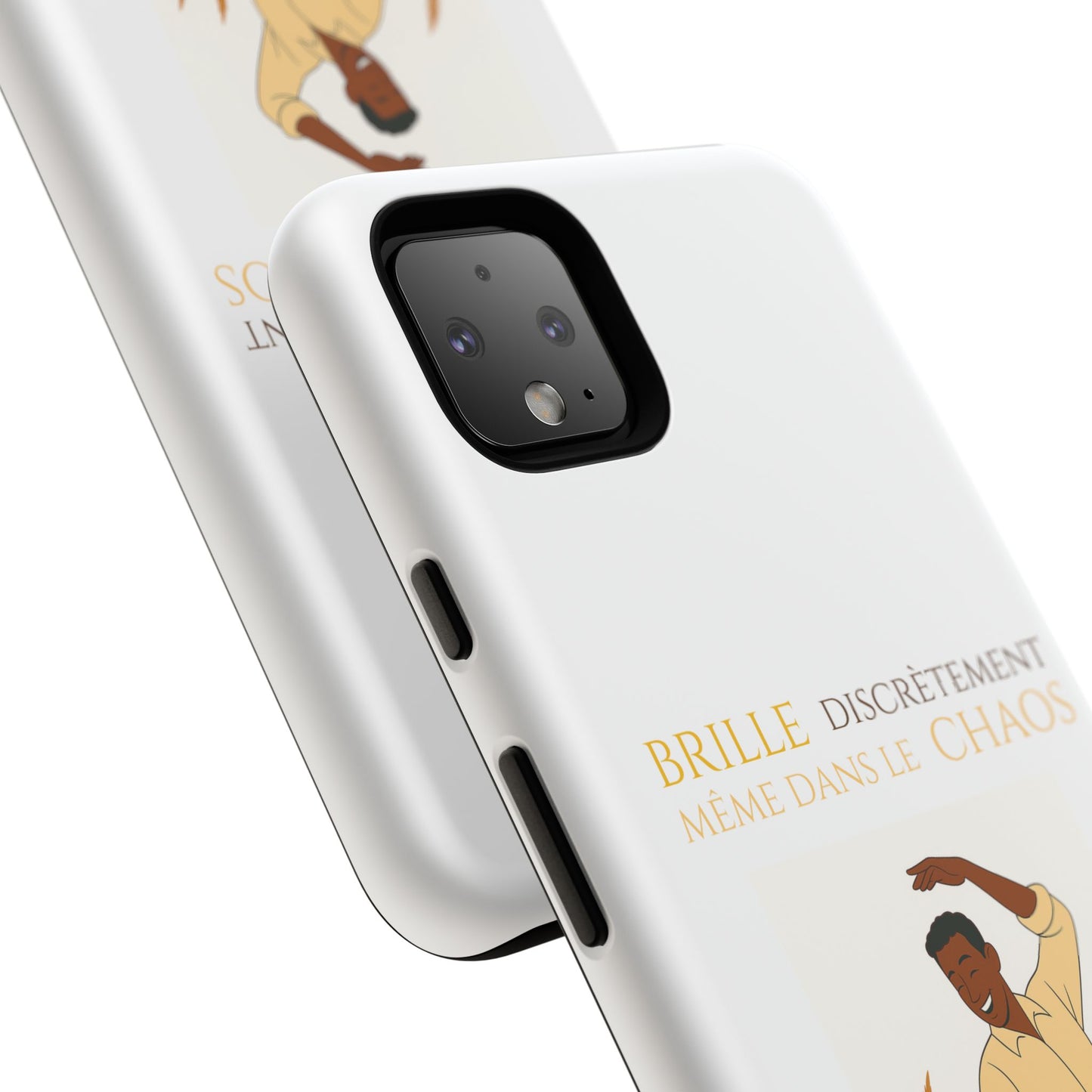 Brille discrètement with Image - Chic Phone Case white