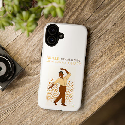 Brille discrètement with Image - Chic Phone Case white