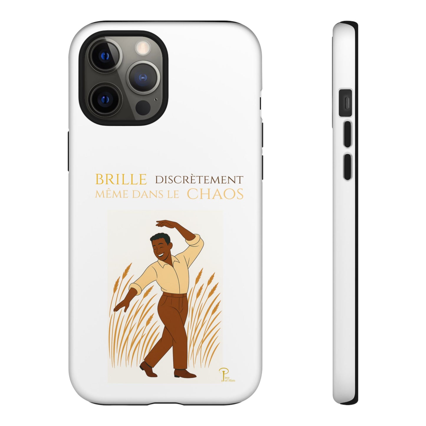 Brille discrètement with Image - Chic Phone Case white