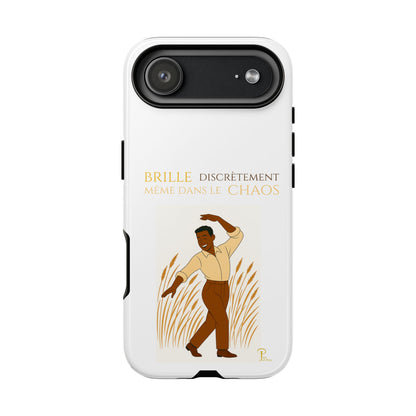 Brille discrètement with Image - Chic Phone Case white