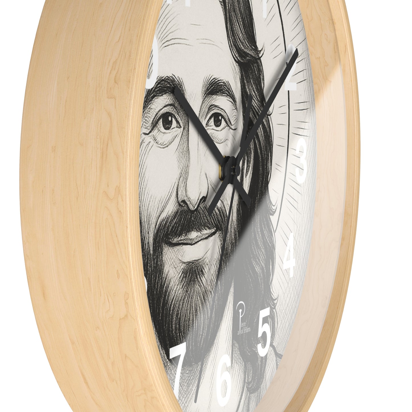 Smiling Jesus Wall Clock - Faithful Decor for Home or Office