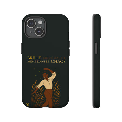 Brille discrètement - Chic Phone Case with a man dancing - black