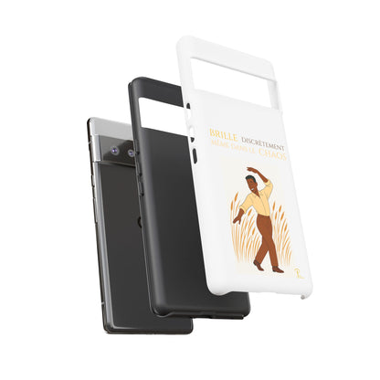 Brille discrètement with Image - Chic Phone Case white