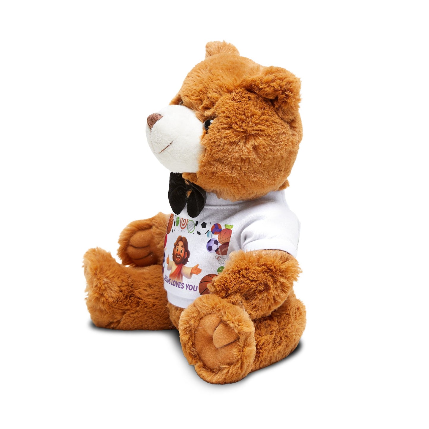 Teddy Bear "Jesus Loves You" with Sports