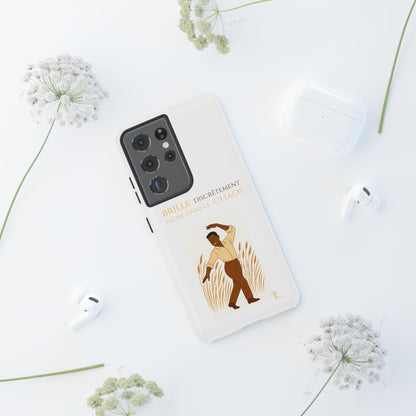 Brille discrètement with Image - Chic Phone Case white