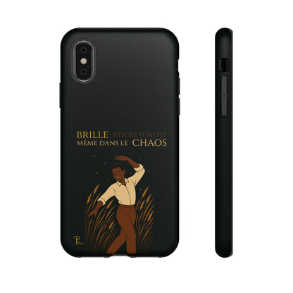 Brille discrètement - Chic Phone Case with a man dancing - black