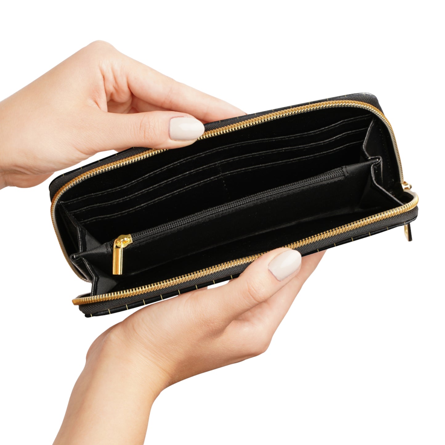 What you face today- Chic Zipper Wallet -black