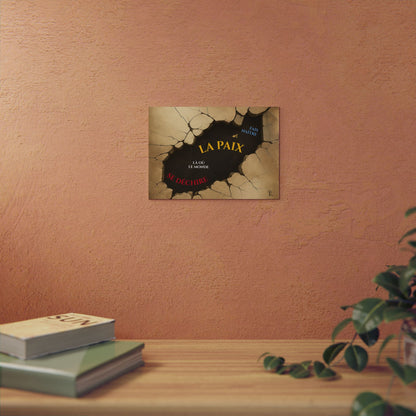 Fais naître la paix - Wall Art Print - dark