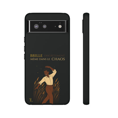 Brille discrètement - Chic Phone Case with a man dancing - black