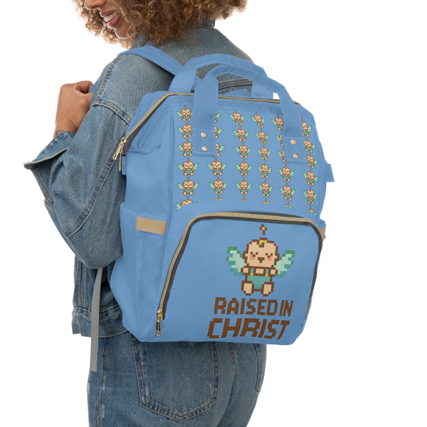 Raised in Christ Diaper Backpack