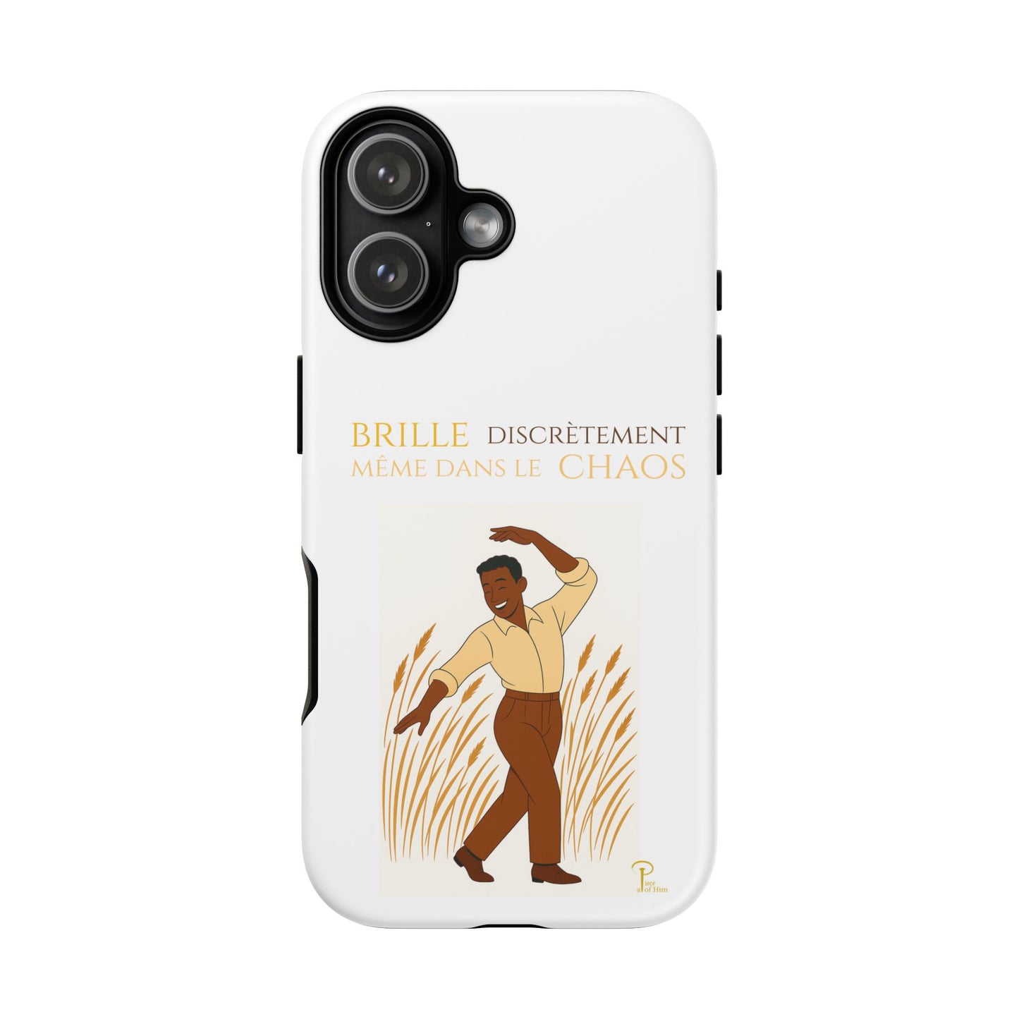 Brille discrètement with Image - Chic Phone Case white