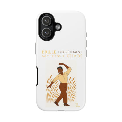 Brille discrètement with Image - Chic Phone Case white