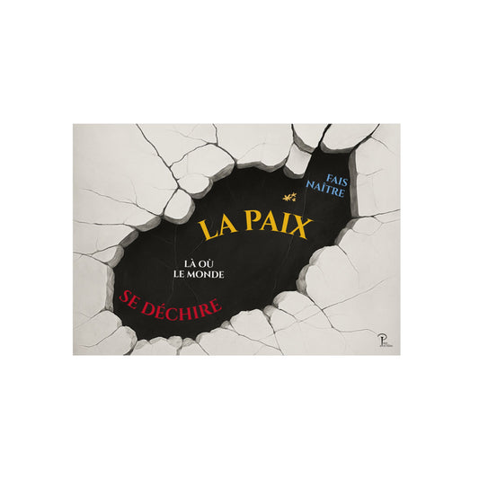 Fais naître la paix - Wall Art Print - grey