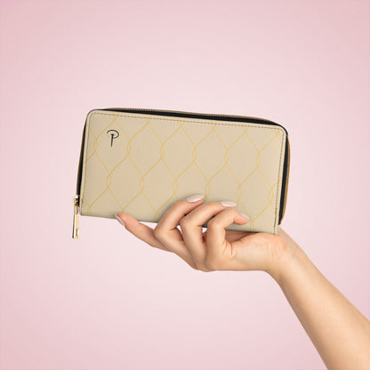 a Piece of Him - Chic zipper wallet beige