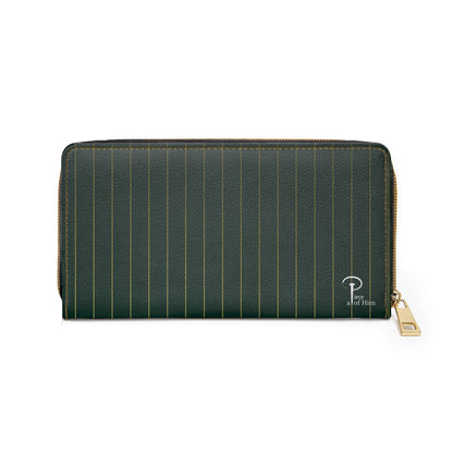 What you face today - Chic Zipper Wallet -emerald green
