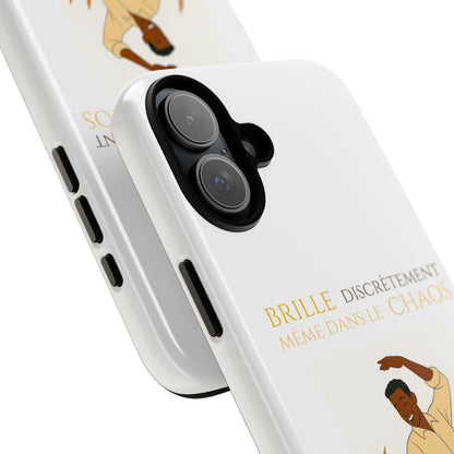 Brille discrètement with Image - Chic Phone Case white