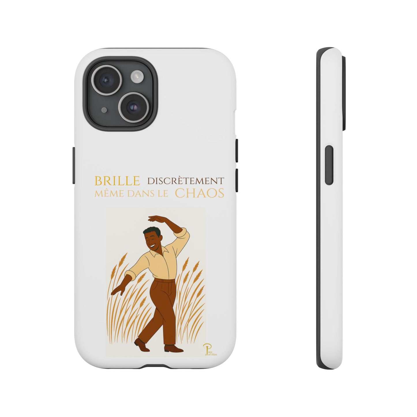 Brille discrètement with Image - Chic Phone Case white