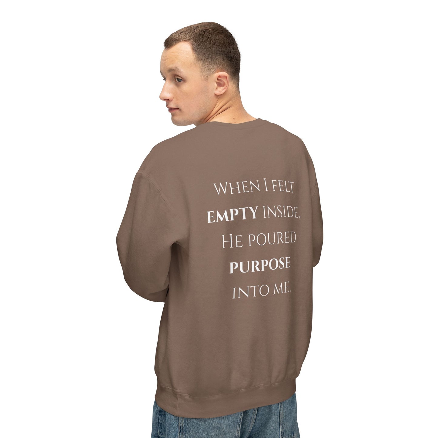 He Poured Purpose - Unisex crewneck sweatshirt