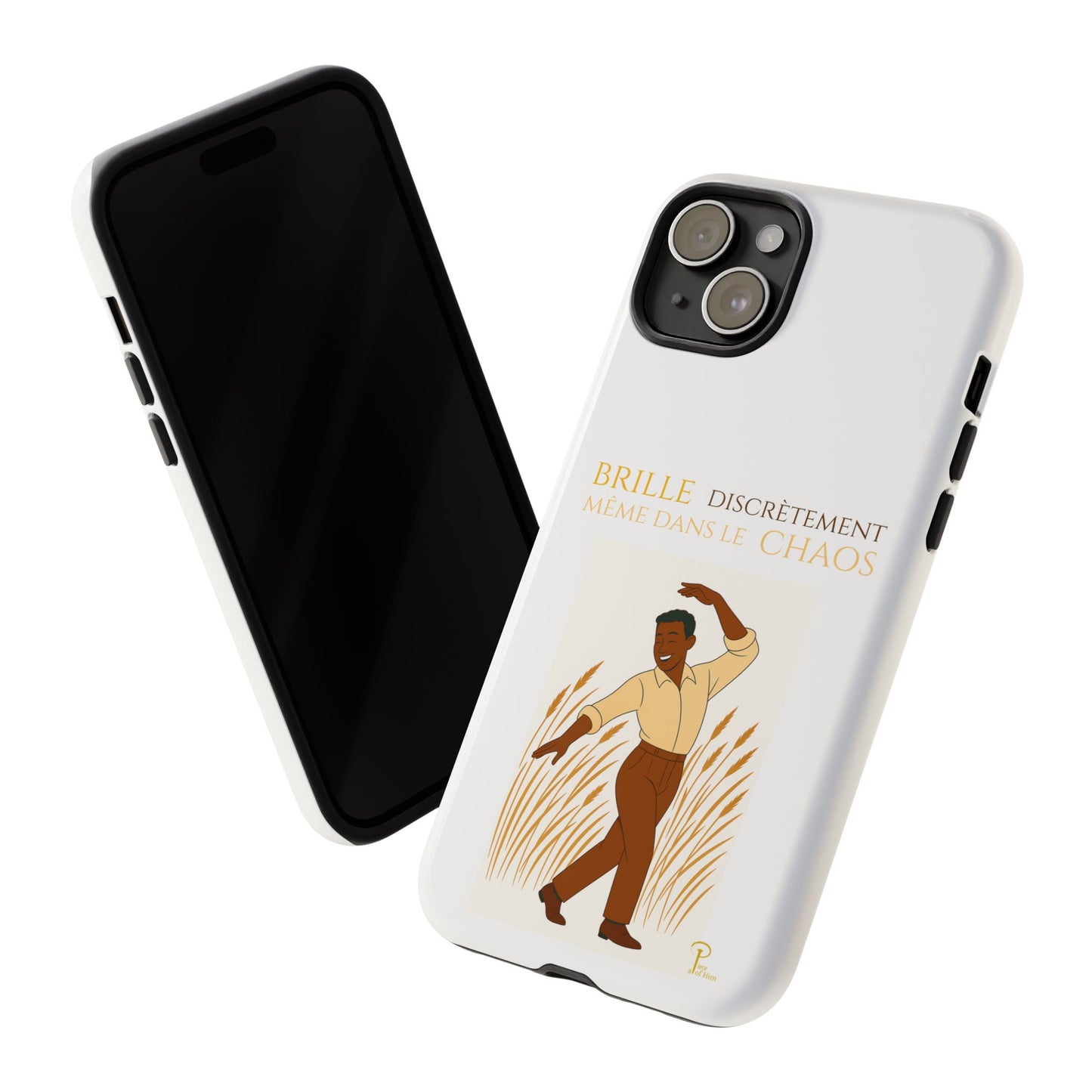 Brille discrètement with Image - Chic Phone Case white