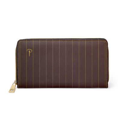 a Piece of Him - Chic burgundy zipper wallet
